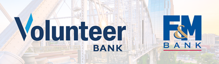 Volunteer Bank & F&M Bank logos